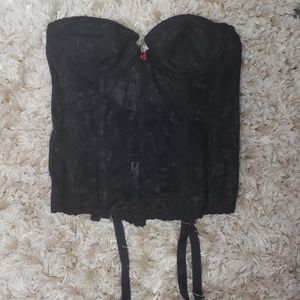 Black corset lingerie